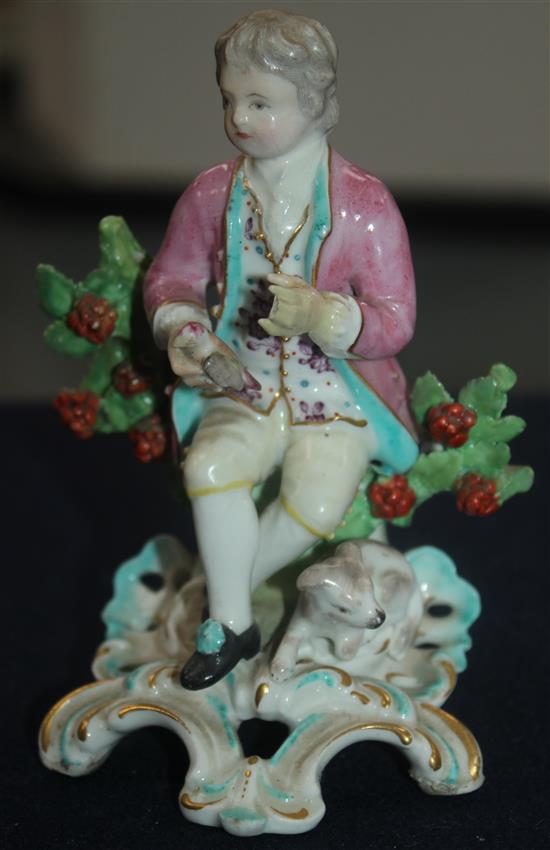 Four Derby porcelain groups or figures, late 18th / early 19th century,